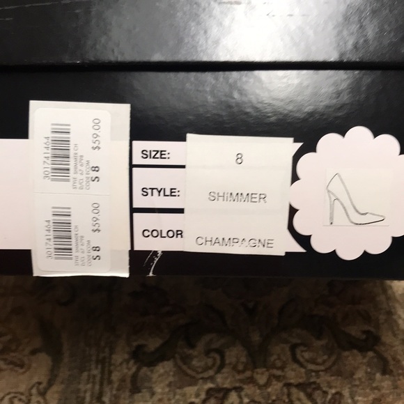 Privileged Champagne Iridescent Faux Snakeskin Stiletto Pumps – Size 8 - Picture 11 of 12